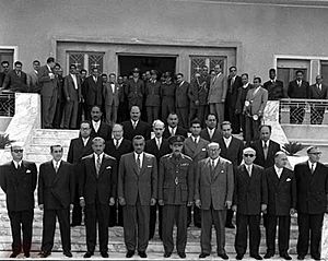Nasser with Baathists 1958 United Arab Republic
