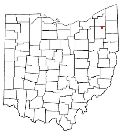 Location of Hiram, Ohio