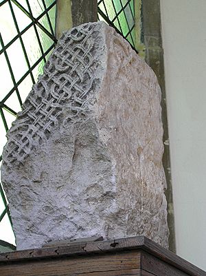 Saxon stone, St Mary's, Gillingham