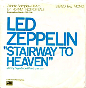 Stairway to Heaven by Led Zeppelin US promotional single.png