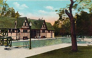 Tate Springs pool - bathhouse