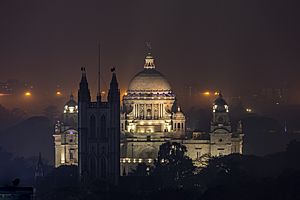 Victoria Memorial Kolkata at night
