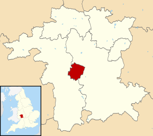 City of Worcester, shown within Worcestershire