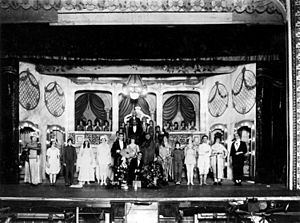 Cast in costume on stage at the Cremorne Theatre ca 1927 (7947288058)