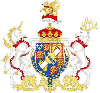 Coat of Arms of James Scott, 1st Duke of Monmouth (after 1667)