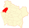 Map of Lumaco commune in the Araucanía Region