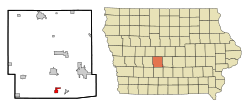 Location of De Soto, Iowa