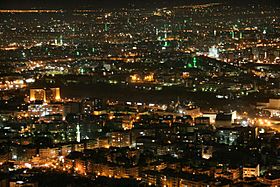 Damascus at night