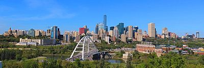 Edmonton Skyline from 106 Street Lookout 2019