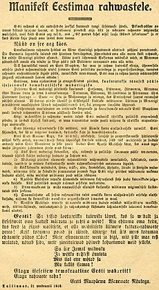 Estonian Declaration of Independence