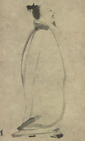 Li Bai In Stroll, by Liang Kai (1140–1210)
