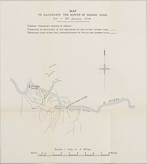 MAP TO ILLUSTRATE THE ACTION OF SHAIKH SAAD. 6th. - 9th. January, 1916.jpg