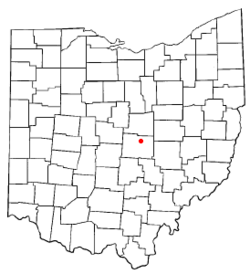 Location of St. Louisville, Ohio