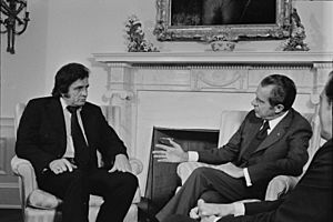 President Richard Nixon and Johnny Cash