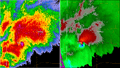 Radar image of the 2011 Joplin tornado May 22, 2011 2248Z