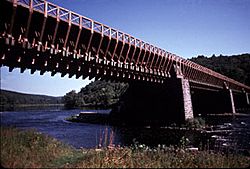 Roebling's Delaware Aqueduct, spanning the Delaware River