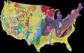 US physiographic map