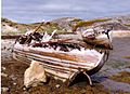 Wrecked fishing boats, Finnmark
