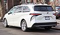 2021 Toyota Sienna Hybrid Limited, rear 1.14.21