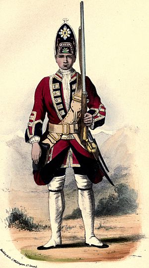 21 Foot uniform, 1742