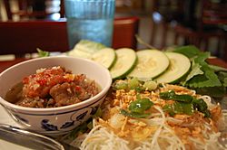 Bún chả Vietnamese food