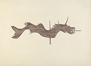 Dragon weather vane by Dorothy Hay Jensen 1943.8.8070