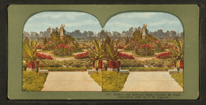 Flowers and statuary, Shaw's Garden, St. Louis, by Ingersoll, T. W. (Truman Ward), 1862-1922