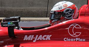 Graham Rahal at Carb Day 2015 - Stierch