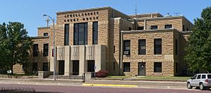 Jewell County courthouse in Mankato (2014)