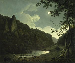 Joseph Wright of Derby - Dovedale by Moonlight - Google Art Project