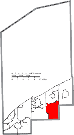 Location of LeRoy Township in Lake County