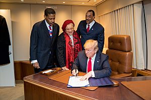 President Donald J. Trump signs the Martin Luther King Jr. National Historical Park Act