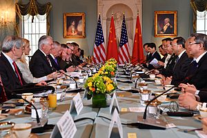Secretaries Tillerson and Mattis Host the U.S.-China Diplomatic and Security Dialogue With Chinese State Councilor Yang and General Fang in Washington (34604966264)