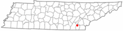 Location of Hopewell, Tennessee