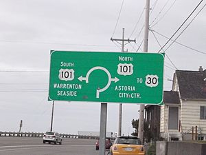 US 101 & Business 101 Sign