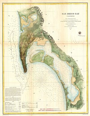 1857 U.S.C.S. Map of San Diego Bay, California - Geographicus - SanDiegoBay-uscs-1857