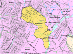 Census Bureau map of Lyndhurst, New Jersey