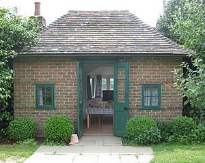 Churchills' playhouse exterior