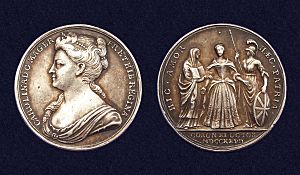 Coronation medal Queen Caroline 1727