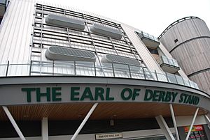 Earl of Derby Stand and Aintree Racecourse