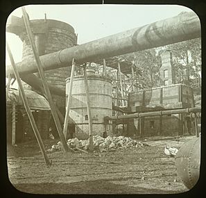 Fitzroy Iron Works, Blast-furnace c1875-c1913 (Photographer John Henry Harvey 1855-1938, State Library of Victoria)