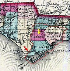 Forbes purchase and counties 1855