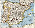 Iberian Peninsula antique map