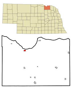 Location of Niobrara, Nebraska