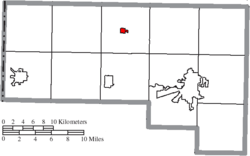 Location of Ney in Defiance County