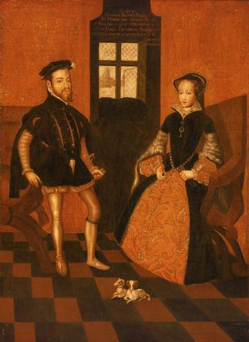 Mary I of England, 1516-58 and Philip II of Spain, 1527-98 RMG BHC2952f