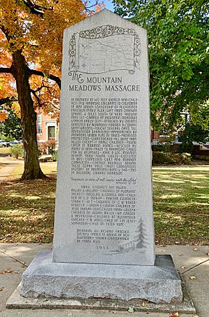 Mountain Meadows Massacre Monument-Harrison AR