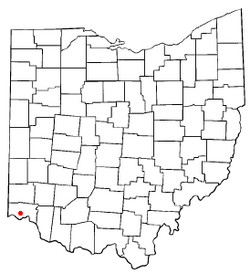 Location of Monfort Heights South, Ohio