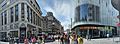 Panorama showing the Lego Store and M&M's world in Leicester Square, London
