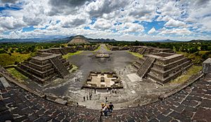Panoramic view of Teotihuacan